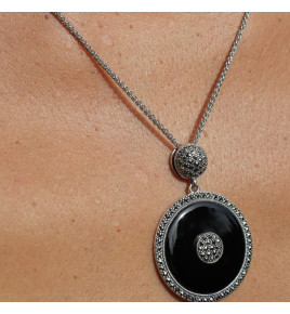 pendentif onyx marcassite