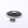 pendentif onyx marcassite argent art deco