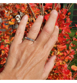 anneau fin argent femme