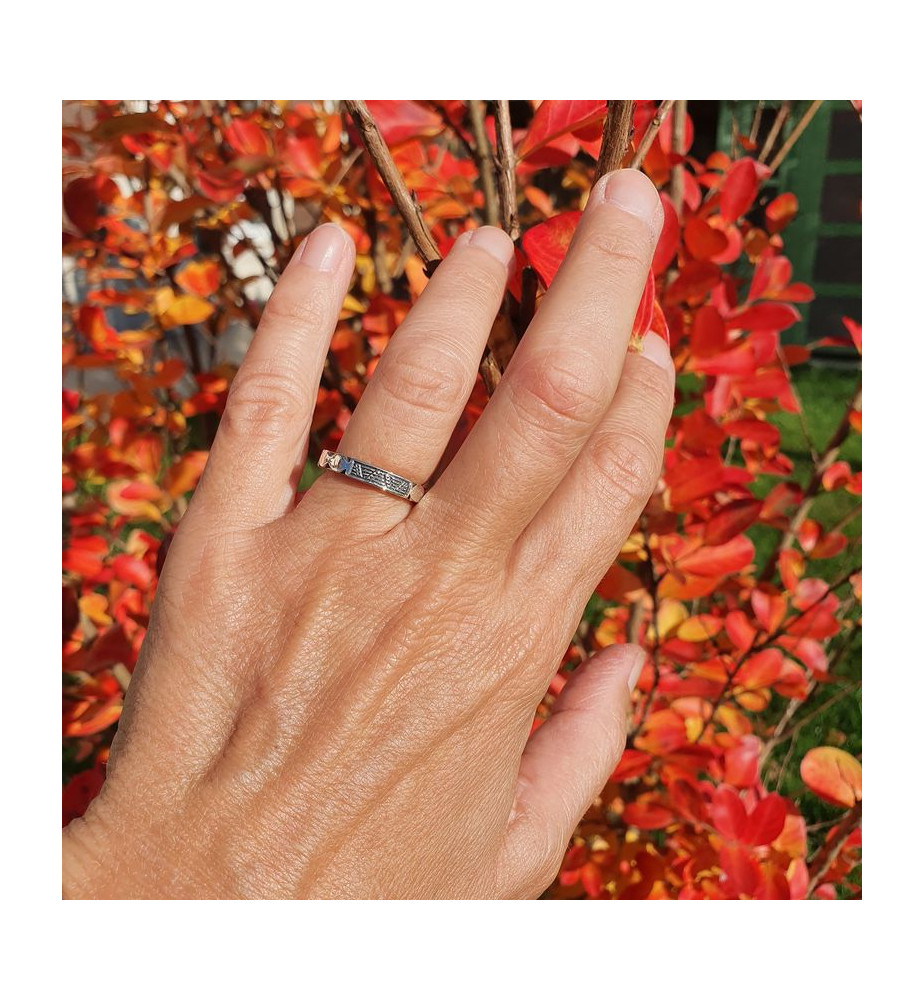 anneau fin argent femme