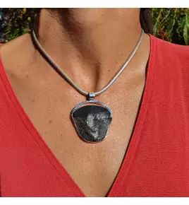 pendentif ardoise pyrite