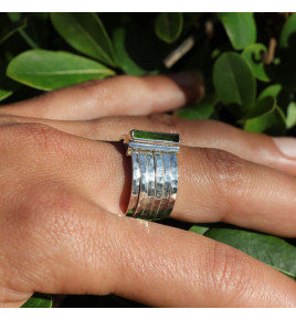 bague pierre verte