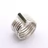 bague argent avec tourmaline