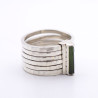 bague argent tourmaline batonnet