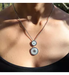 collier argent nacre bijoux