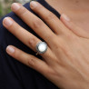 bague nacre et marcassite