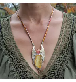 collier ambre femme