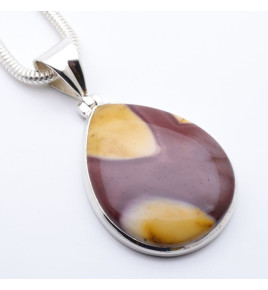 pendentif jaspe pierre semi precieuse