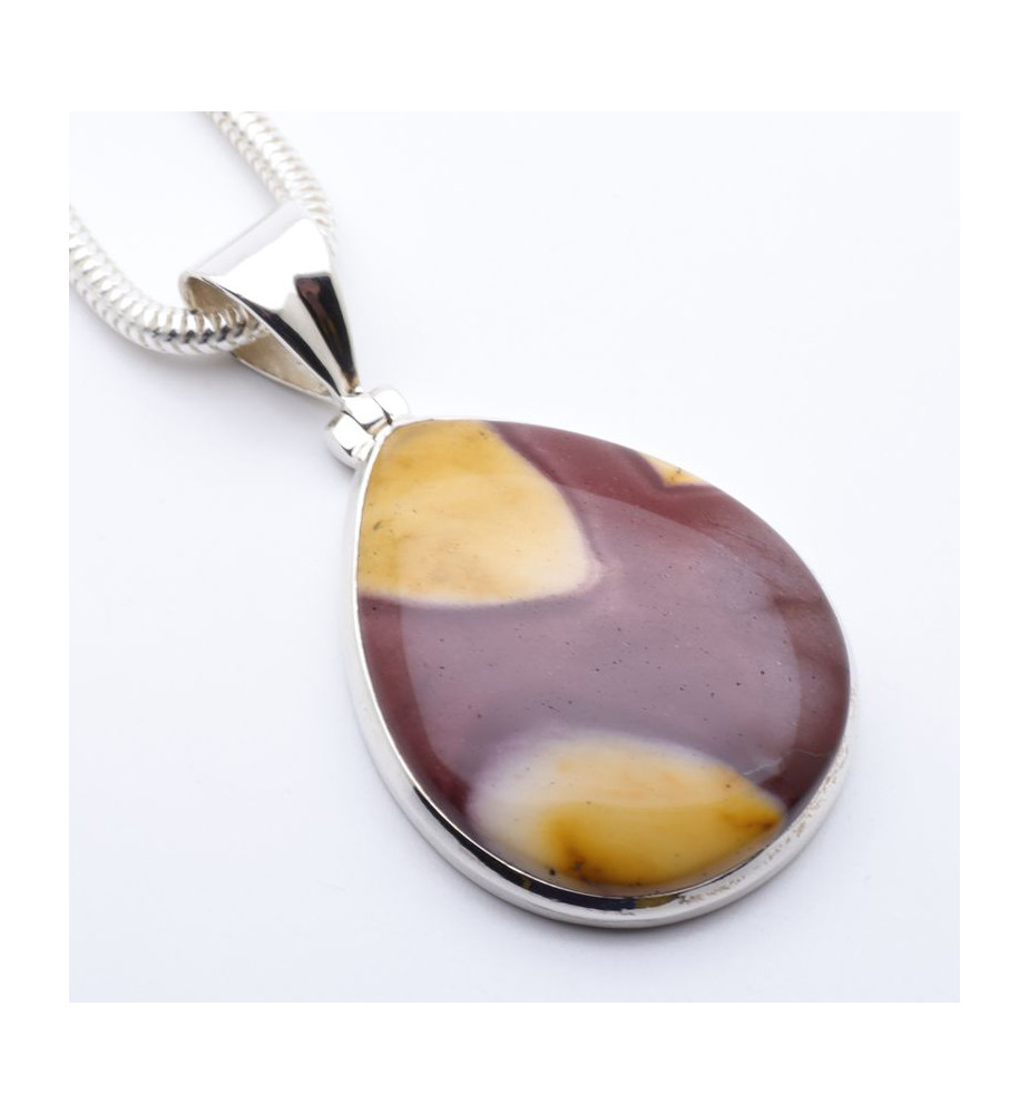 pendentif jaspe pierre semi precieuse