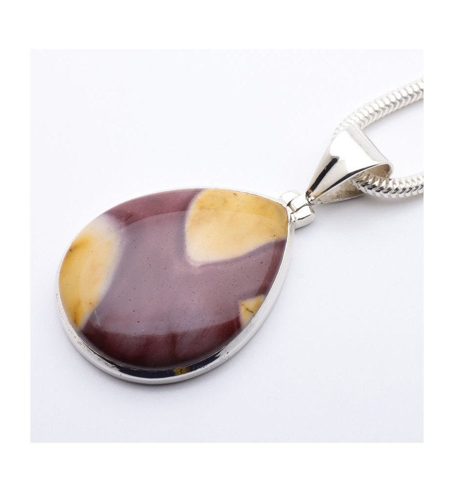 jaspe mokaite pendentif