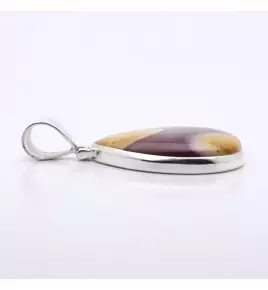 pendentif argent et jaspe mokaite
