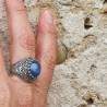 bague argent cyanite