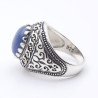 bague pierre bleue