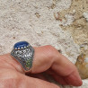 bague cyanite bleue argent
