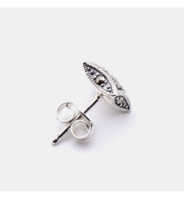 puces d'oreilles argent