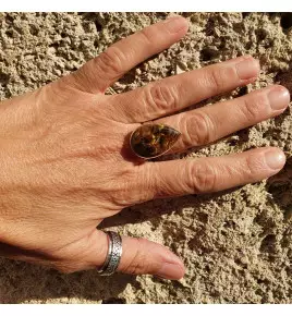 bague argent pietersite