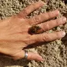 bague argent pietersite
