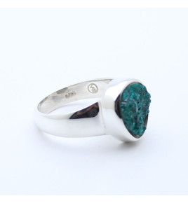 bague argent dioptase femme
