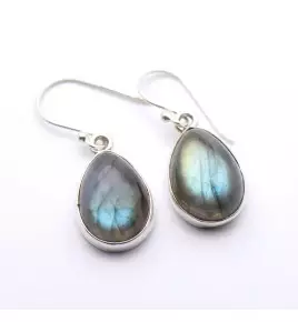 boucles pendantes labradorite