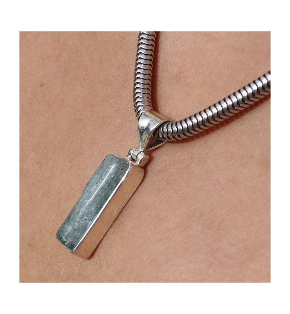 bijou aigue marine pendentif