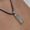 pendentif pierre brute aigue marine