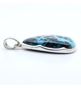 pendentif azurite argent