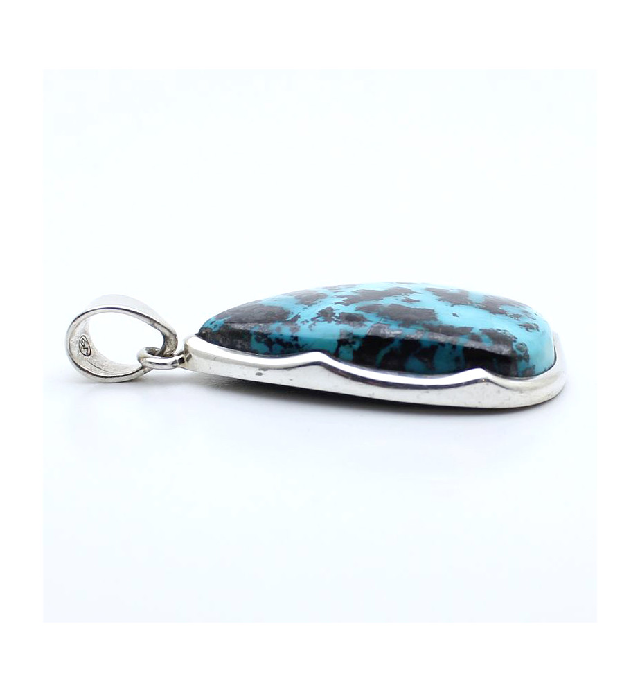 pendentif azurite argent