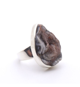 bague en calcedoine argent
