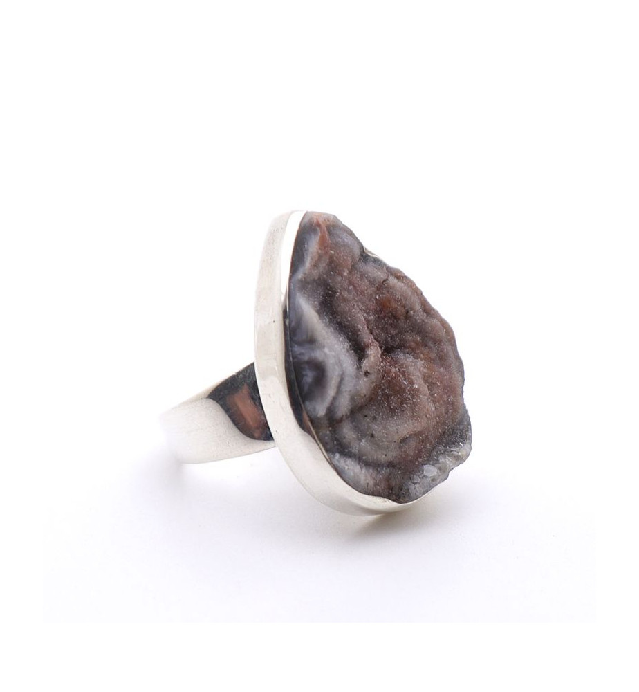 bague en calcedoine argent