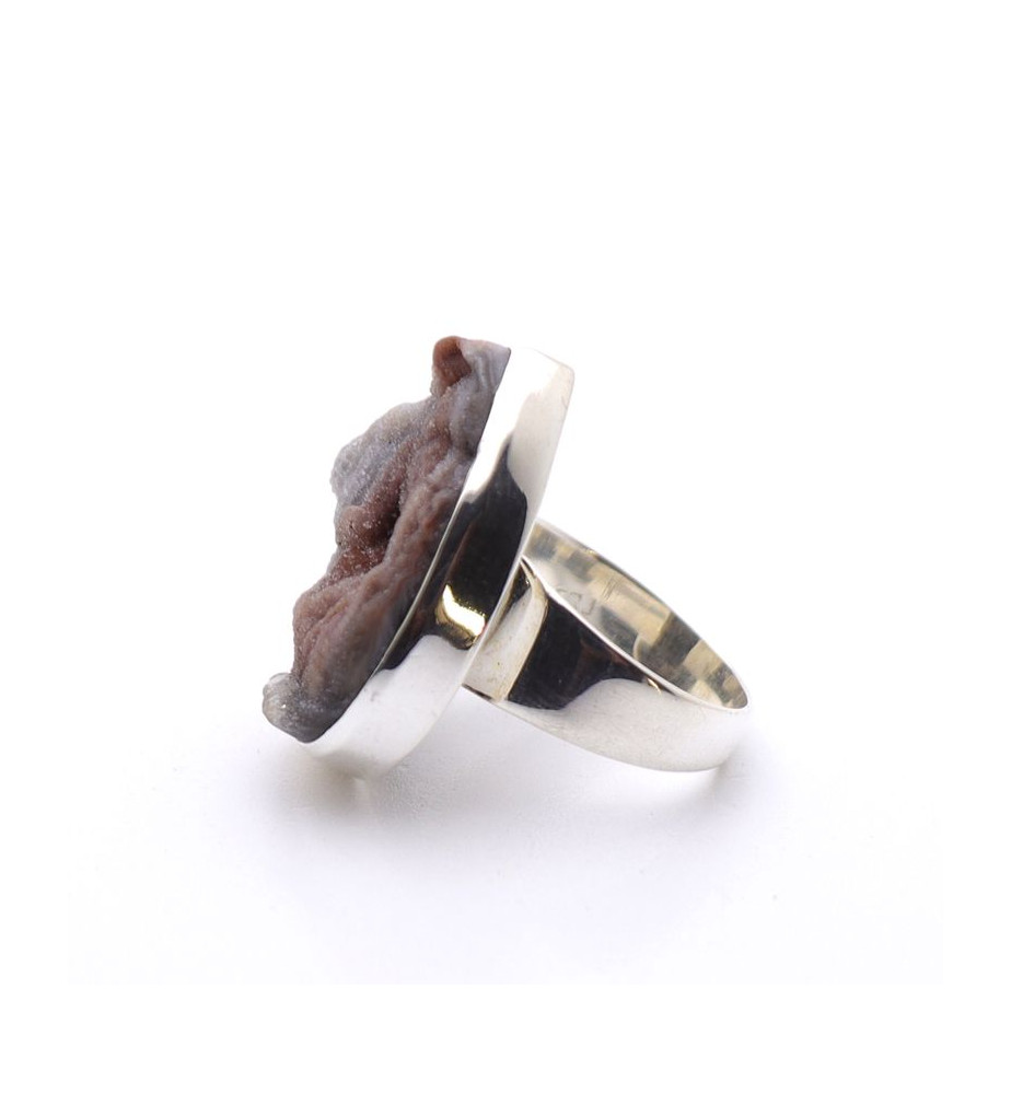bague avec pierre calcedoine