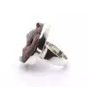 bague avec pierre calcedoine