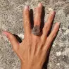 bague pierre précieuse calcédoine