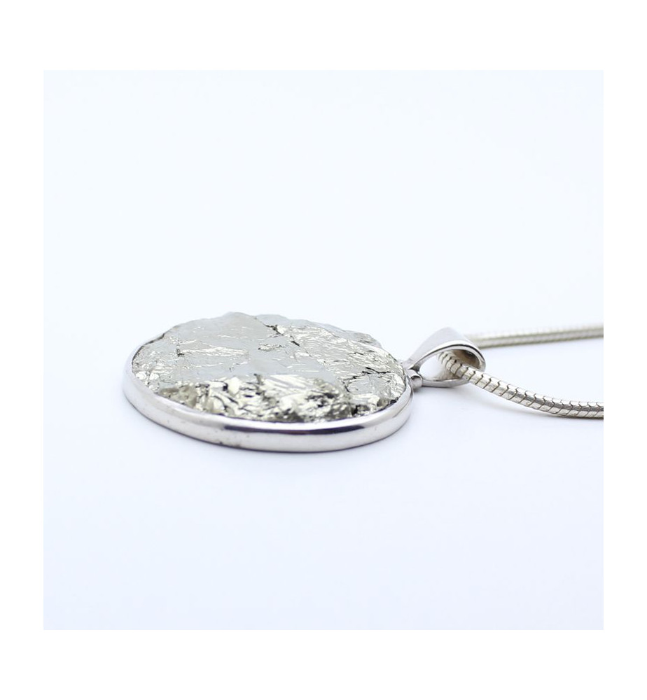 pendentif pyrite argent