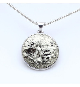 pendentif pyrite argent homme