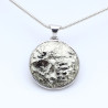 pendentif pyrite argent homme
