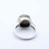 bague pyrite argent