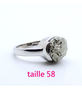bague avec pyrite