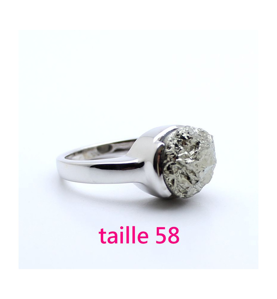 bague avec pyrite