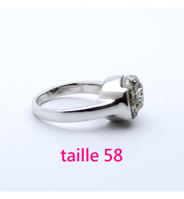 bague argent avec pyrite