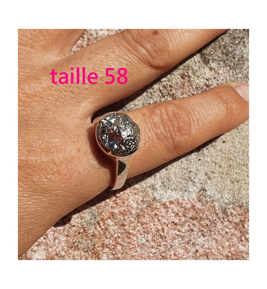 bague pyrite pour homme