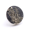 bague pyrite argent