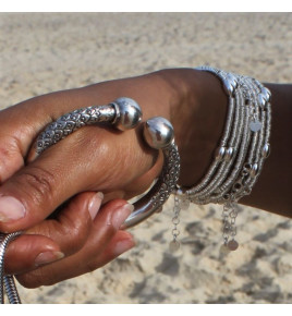 bracelet perles argent