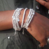 bracelet perles en argent massif