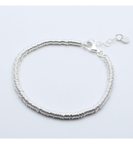 bracelet perles argent mixte