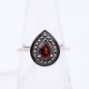 bague grenat rouge