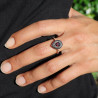 bague grenat femme