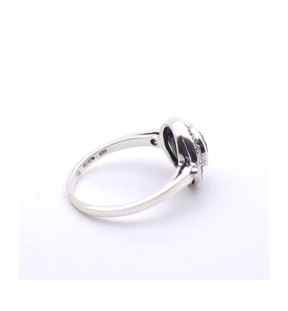 bague améthyste argent