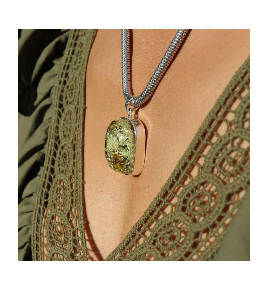 pendentif ambre