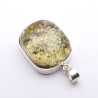 pendentif ambre jaune