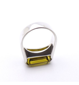 bague argent obsidienne
